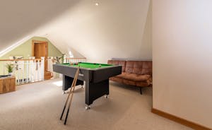 Crowcombe: The pool table is on the mezzanine landing